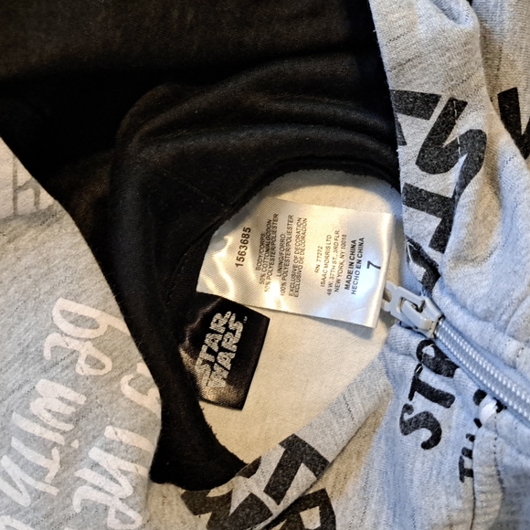 Star Wars Boys Size 7 Fleece Hoodie and Pants 2 Piece Set - Picture 2 of 5